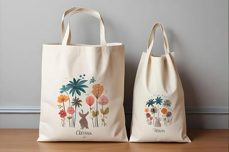 clothing bag with logo for shopping