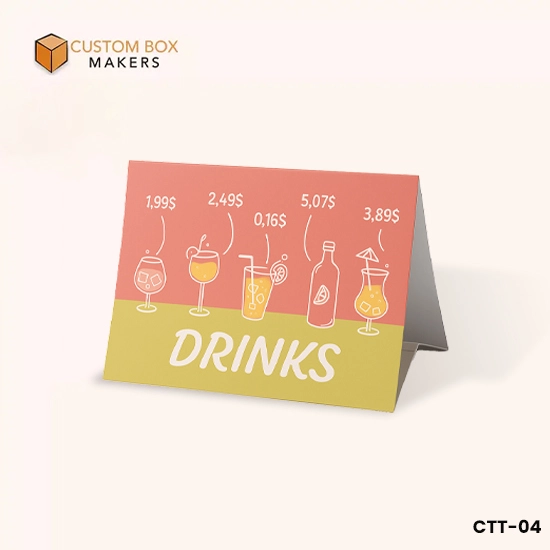 table tent with logo