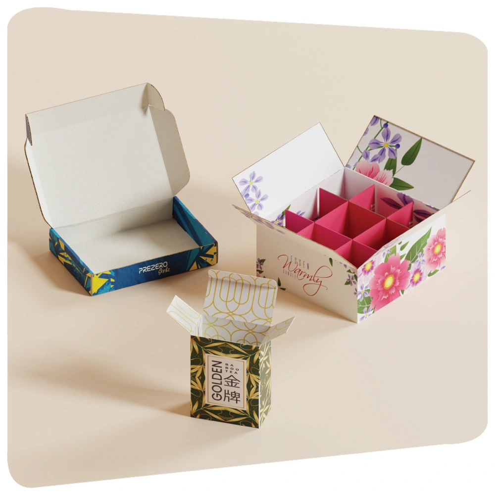main types of custom boxes businessess