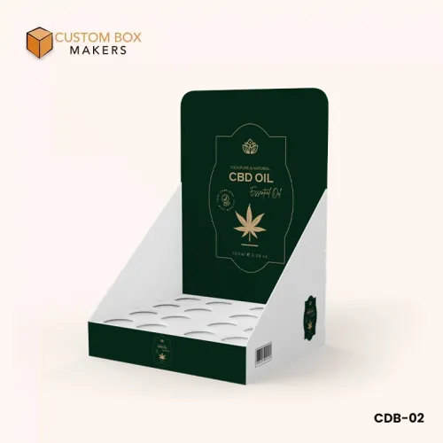 Counter CBD display with inserts 
