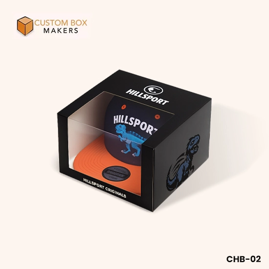 hat packaging box with display window