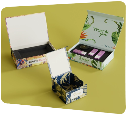 rigid setup boxes having luxury printing