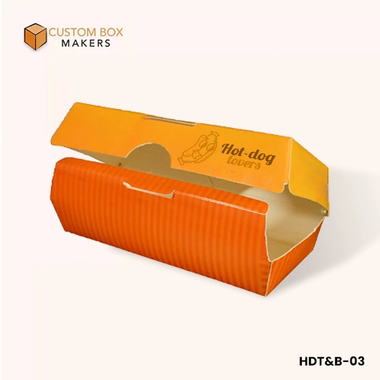 hot dog tray packaging with logo
