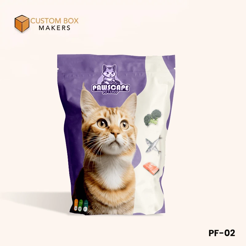 printed pet food packaging bags