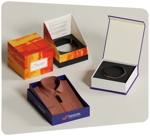 custom made printed rigid boxes for different product