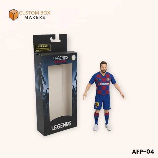 printed action figure box with hang hole in it