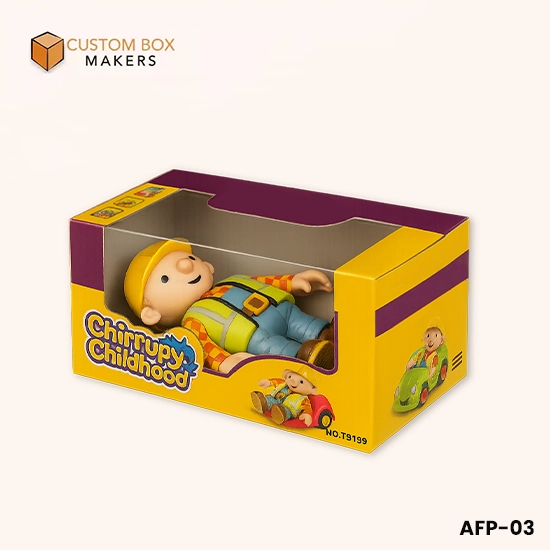 action figure packaging with display window