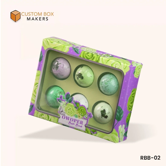 bath bomb packaging with window