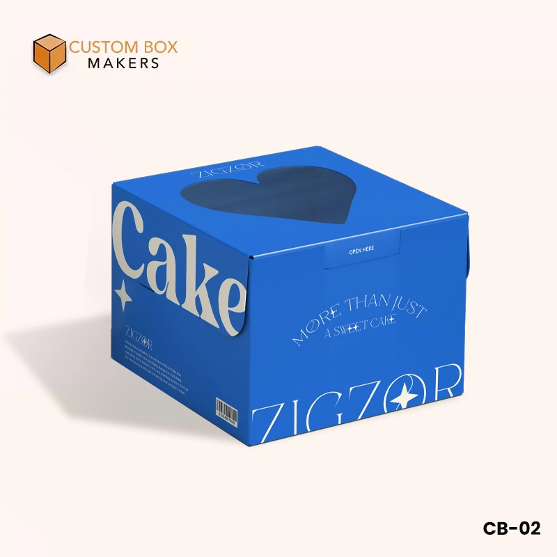 printed cake box with window