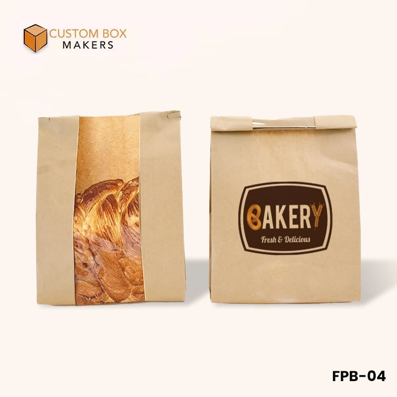 kraft food bags with logo