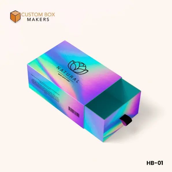 luxury holographic boxes with logo