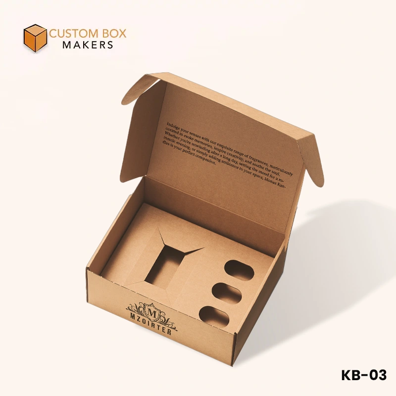 kraft box in mailer style