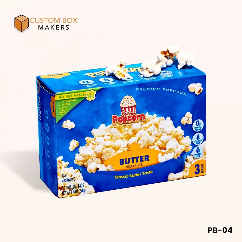 branded popcorn packaging box