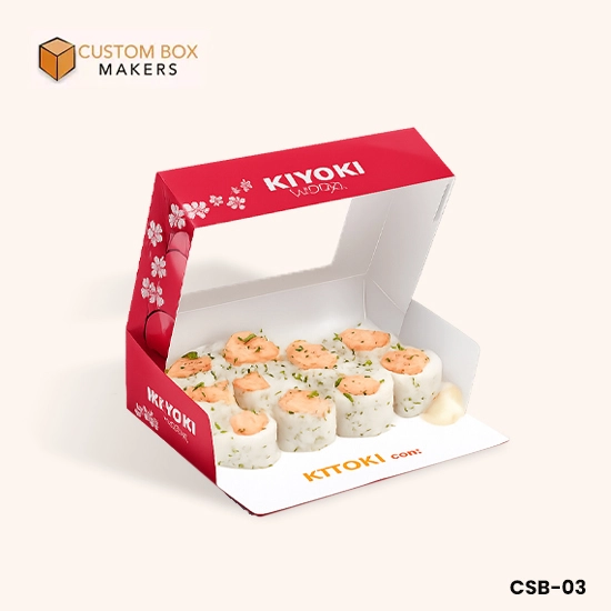 Custom-Sushi-Boxes With Window