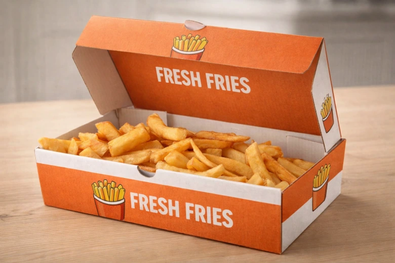 French Fries Packaging For Delivery and Takeaway Orders