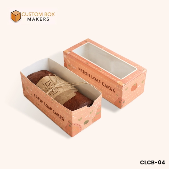printed loaf cake packaging boxes