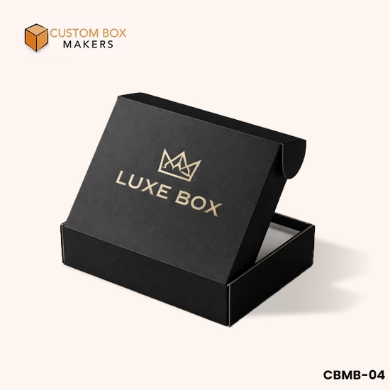 custom black mailer boxes bulk