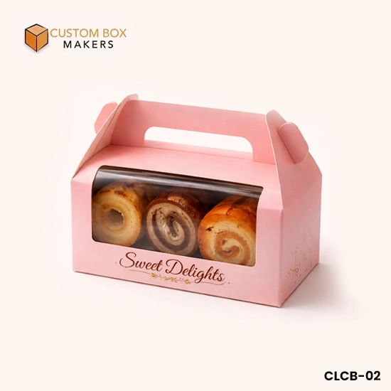 gable loaf cake box with window