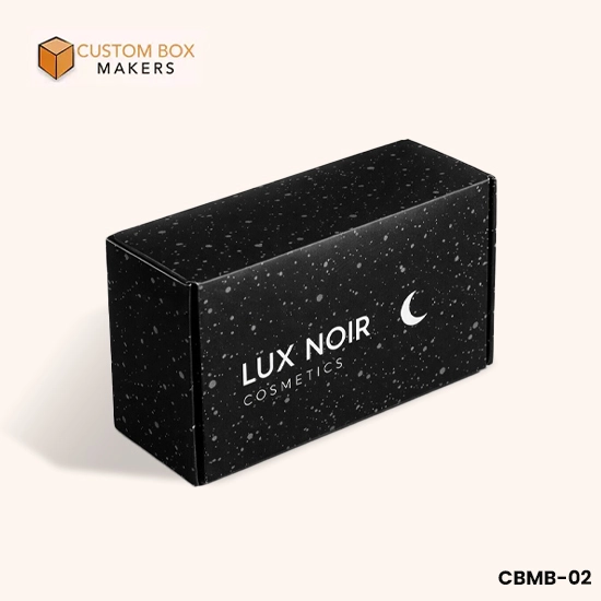 printed black mailer box packaging