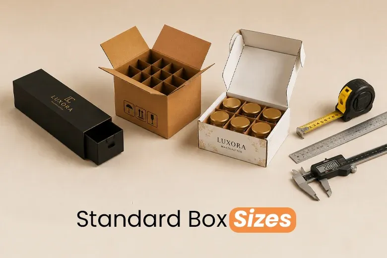 Standard-Box-Sizes with charts